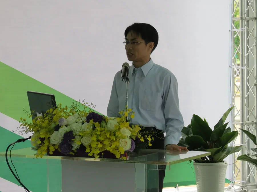 圖片說明：新北市政府勞動檢查處長胡華泰致詞。