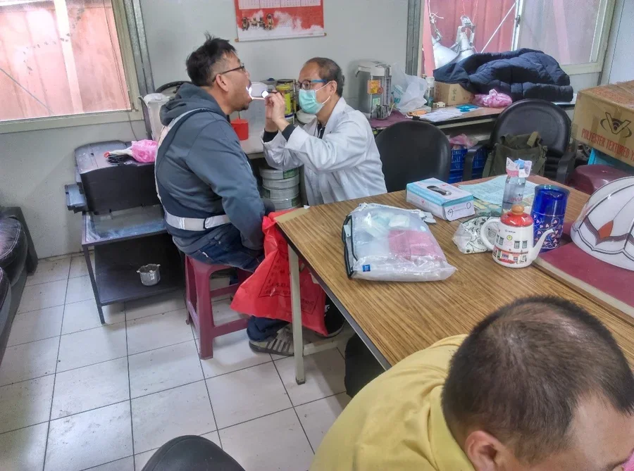 圖片說明：聯合醫院仁愛院區辦理篩檢活動。