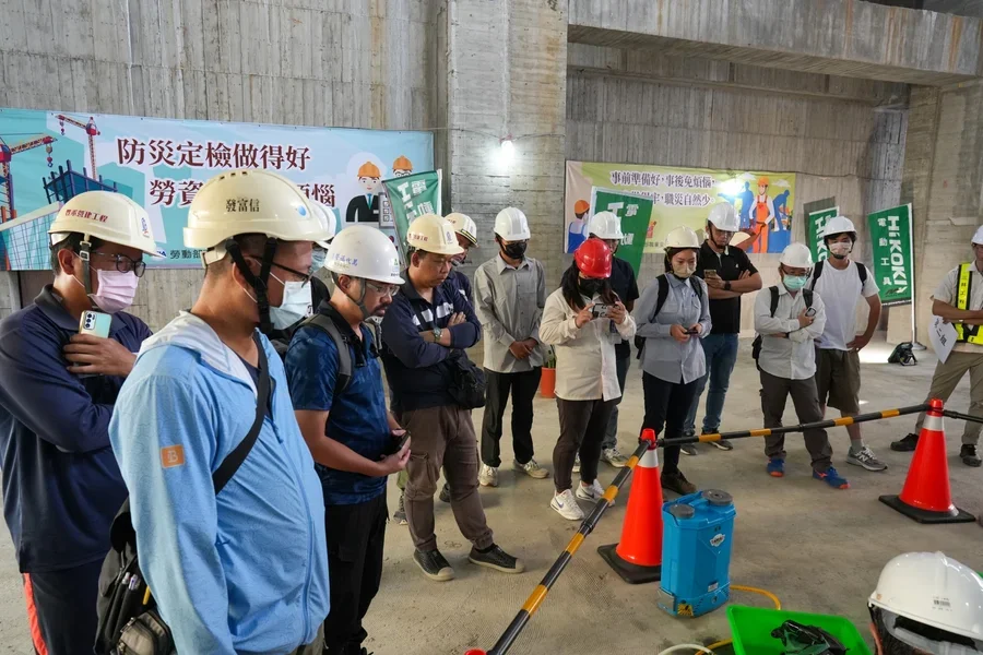 圖片說明：電動工具主題說明及現場示範。