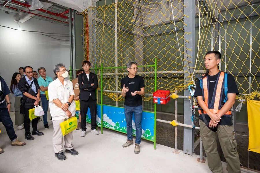 圖片說明：AI電梯井吊掛監視(研勤)。