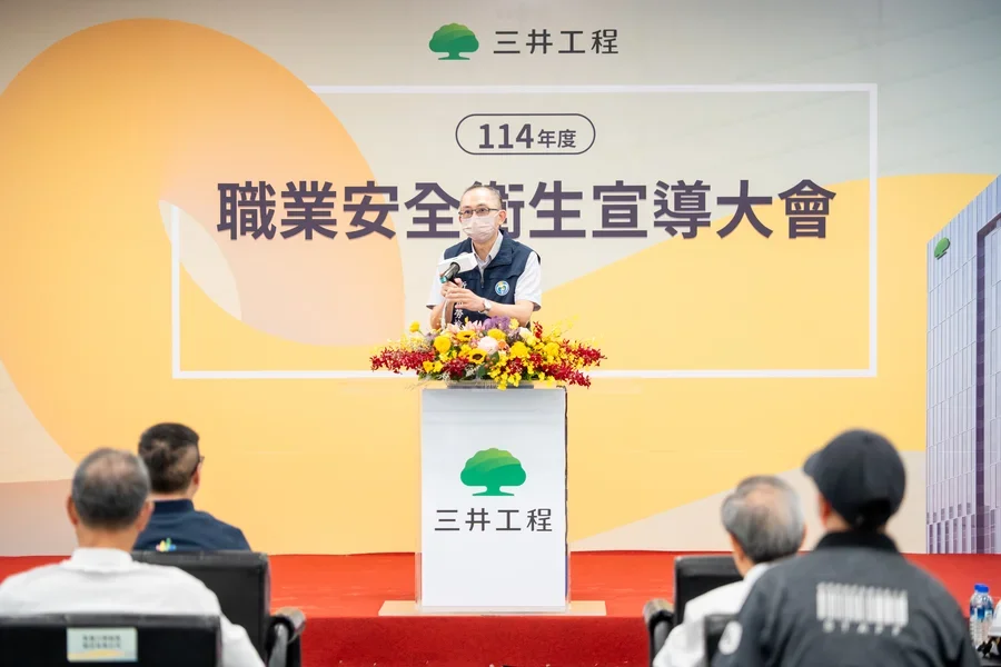 圖片說明：新北市勞動檢查處處長林澤州致詞。